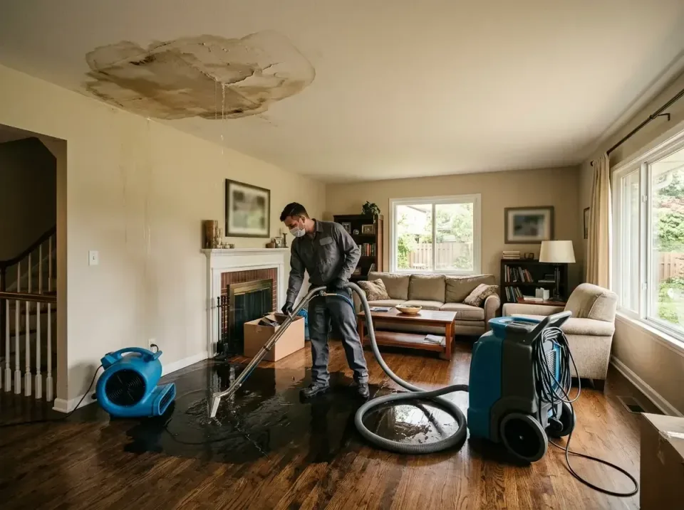 attic-pipe-burst-ceiling-drip-008 — frequently asked questions, Water Damage Restoration & Carpet Care in Winnetka, IL